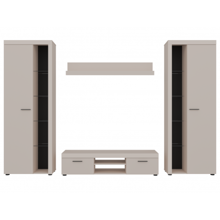 Meblościanka beżowa 300 cm Ramon zestaw mebli do salonu